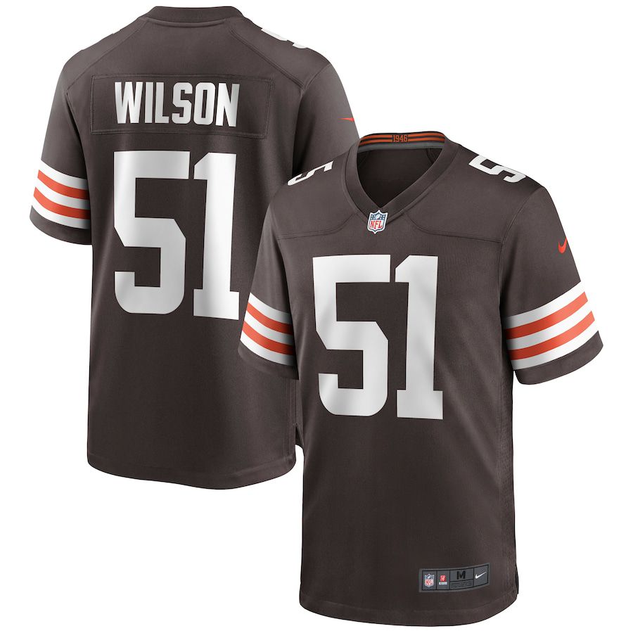 Men Cleveland Browns #51 Mack Wilson Nike Brown Game NFL Jersey->cleveland browns->NFL Jersey